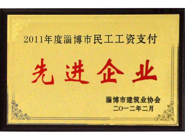 2011年淄博市民工工资