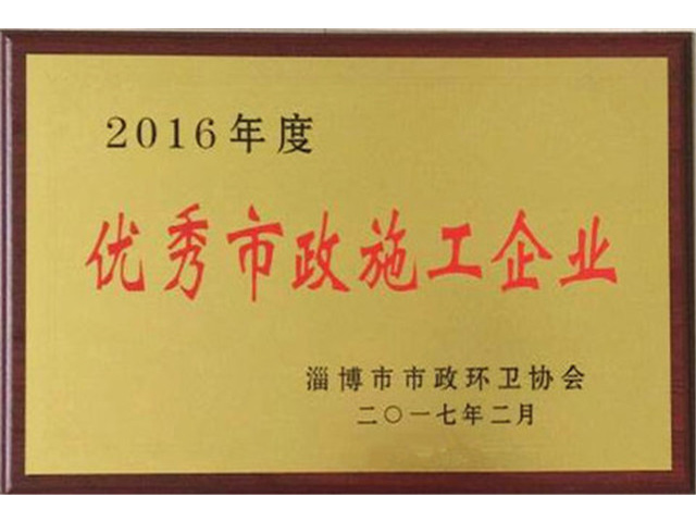 2016年度淄博市优秀市