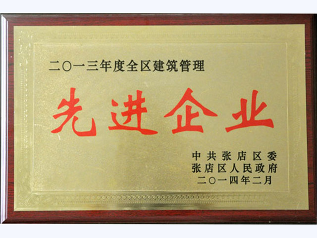 2013年张店区先进企业(图1)